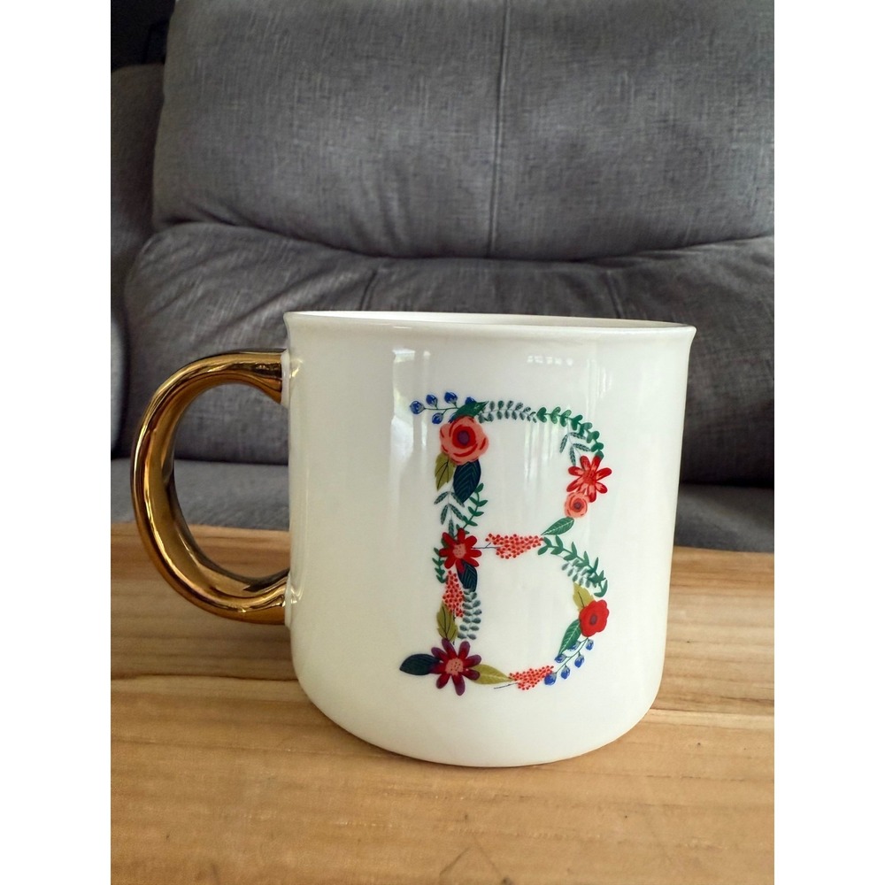 Opal House Porcelain Mug with initial B